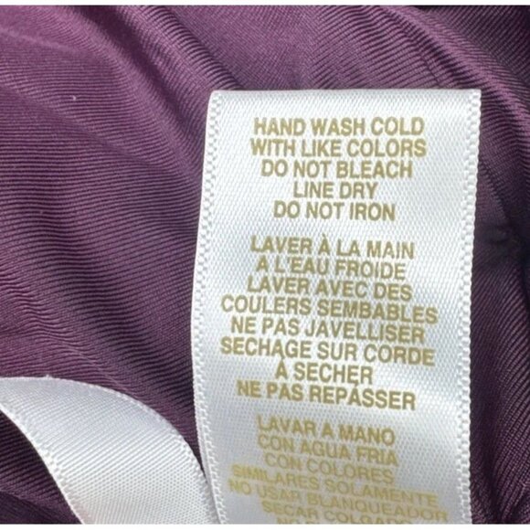 Anne Cole Women’s Purple Floral Merlot Plunge Ruched One Piece Swimsuit Sz 12 - Picture 11 of 11